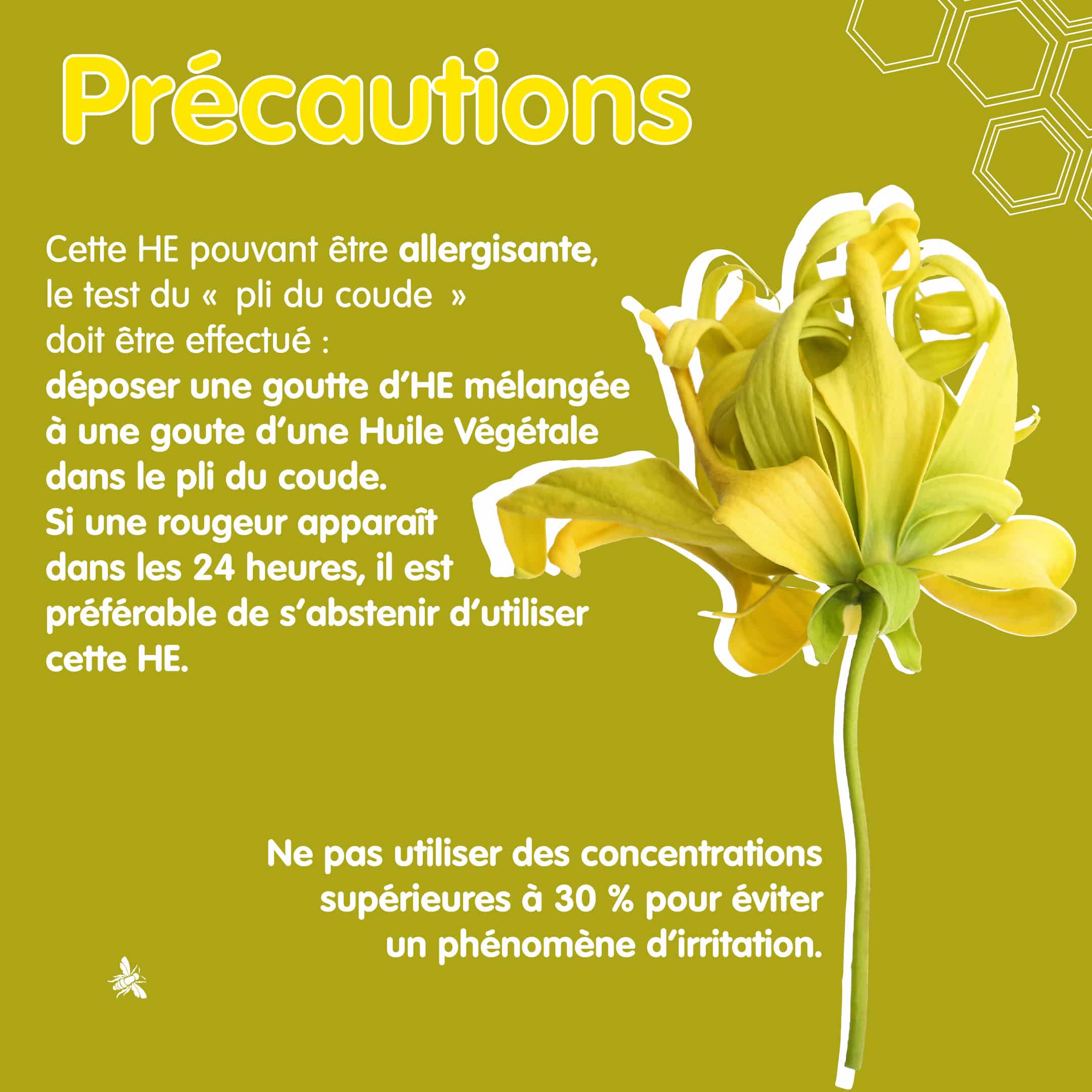 RS Ylang HE 3 Précautions Ylang