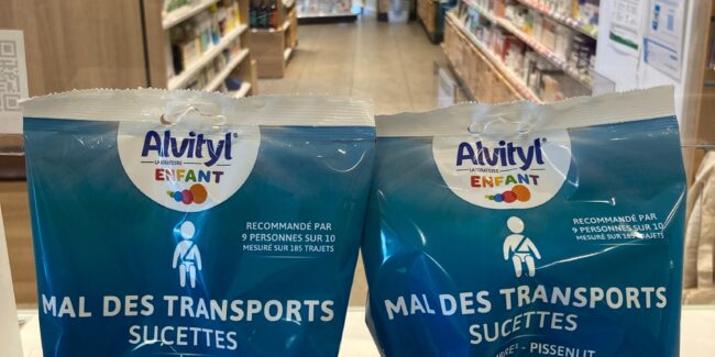 Sucettes mal des transports