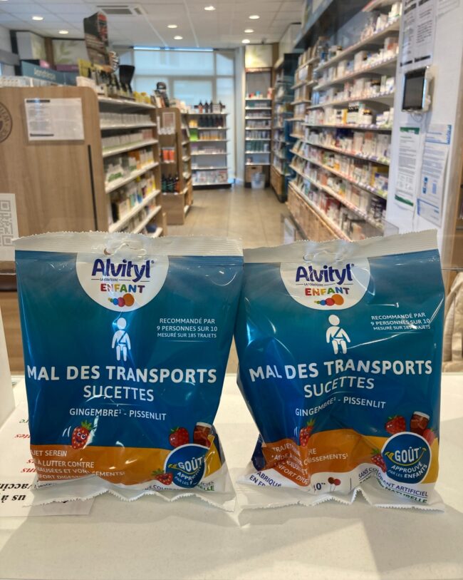 Sucettes mal des transports